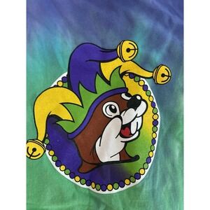 BUC-EES Mardi Gras Beaver T Shirt Colorful